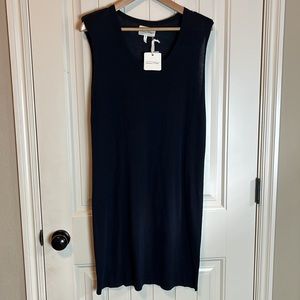 NEW American Vintage carbon soft v neck dress Sz Large